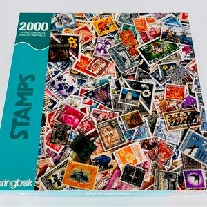 NEW Springbok 2000 Interlocking Pieces "Stamps" Jigsaw Puzzle - Factory Sealed